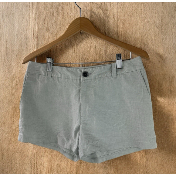 James Perse Pants - James Perse Linen Cotton Blend Short Shorts 2.5" - 3" Inseam Size 27 Button Zip